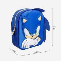 Schulrucksack Sonic Blau 22 x 27 x 10 cm