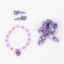 Accessoires pour les Cheveux Hello Kitty Violet 4 Pièces
