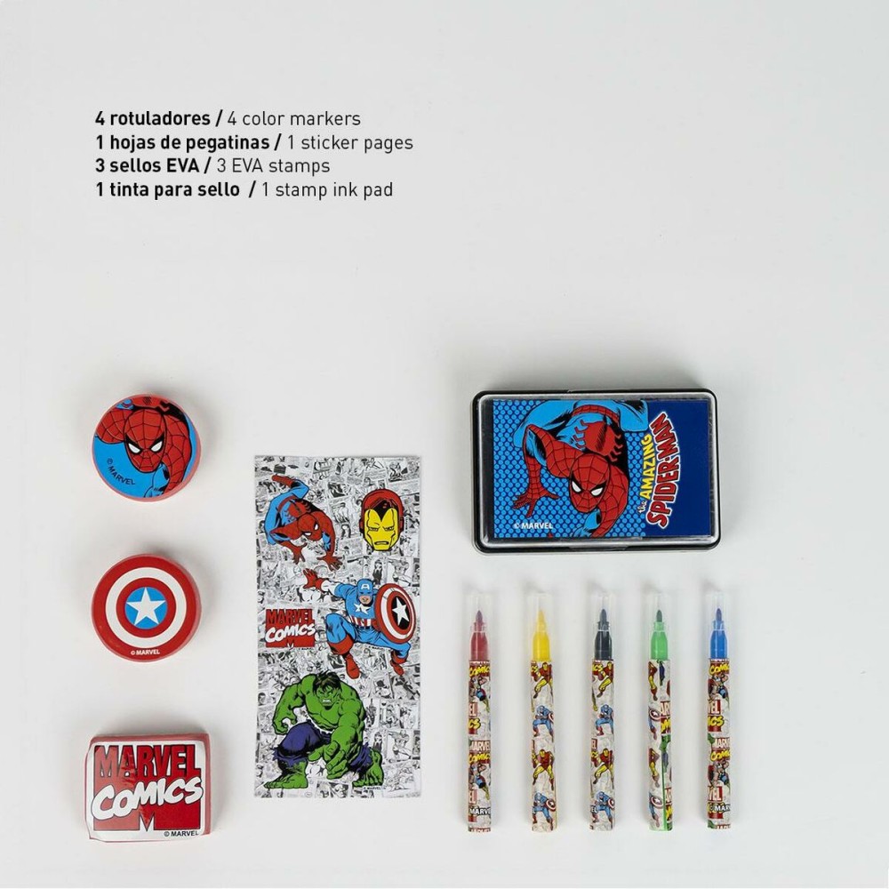 Papierwaren-Set Marvel Blau Aktentasche