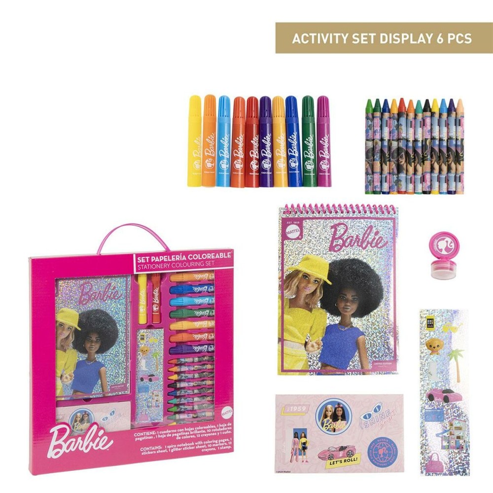 Stationery Set Barbie Pink