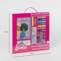 Ensemble de Papeterie Barbie Rose