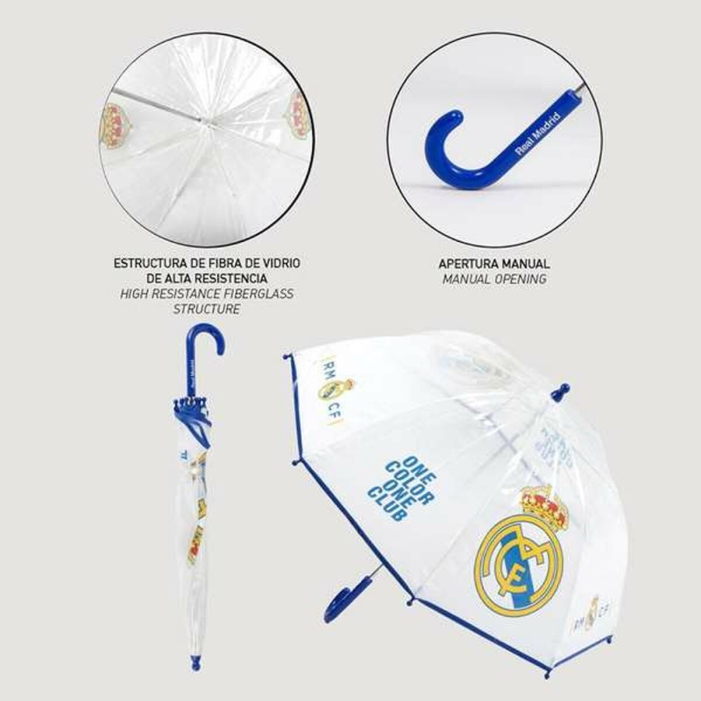 Umbrella Real Madrid C.F. Transparent 45 cm