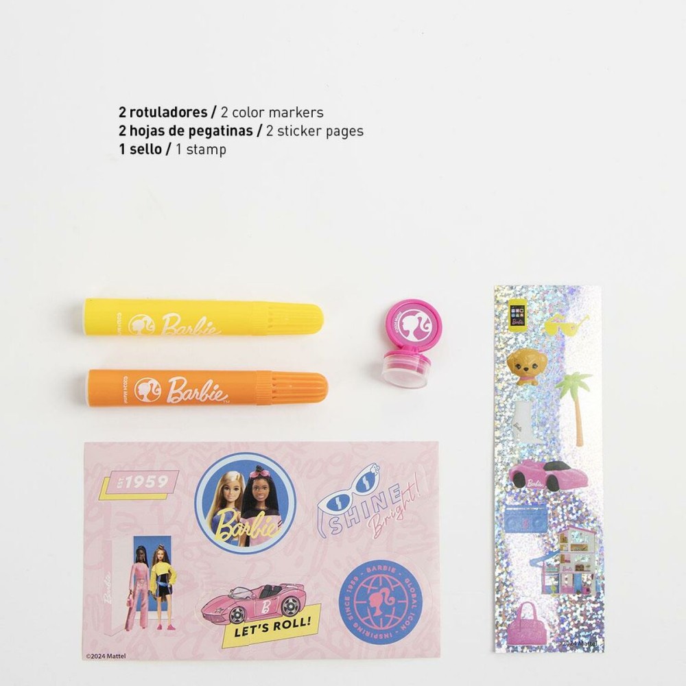 Stationery Set Barbie Pink