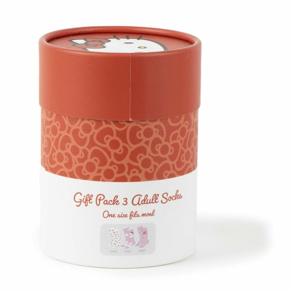Pack de chaussettes Hello Kitty Multicouleur 3 paires