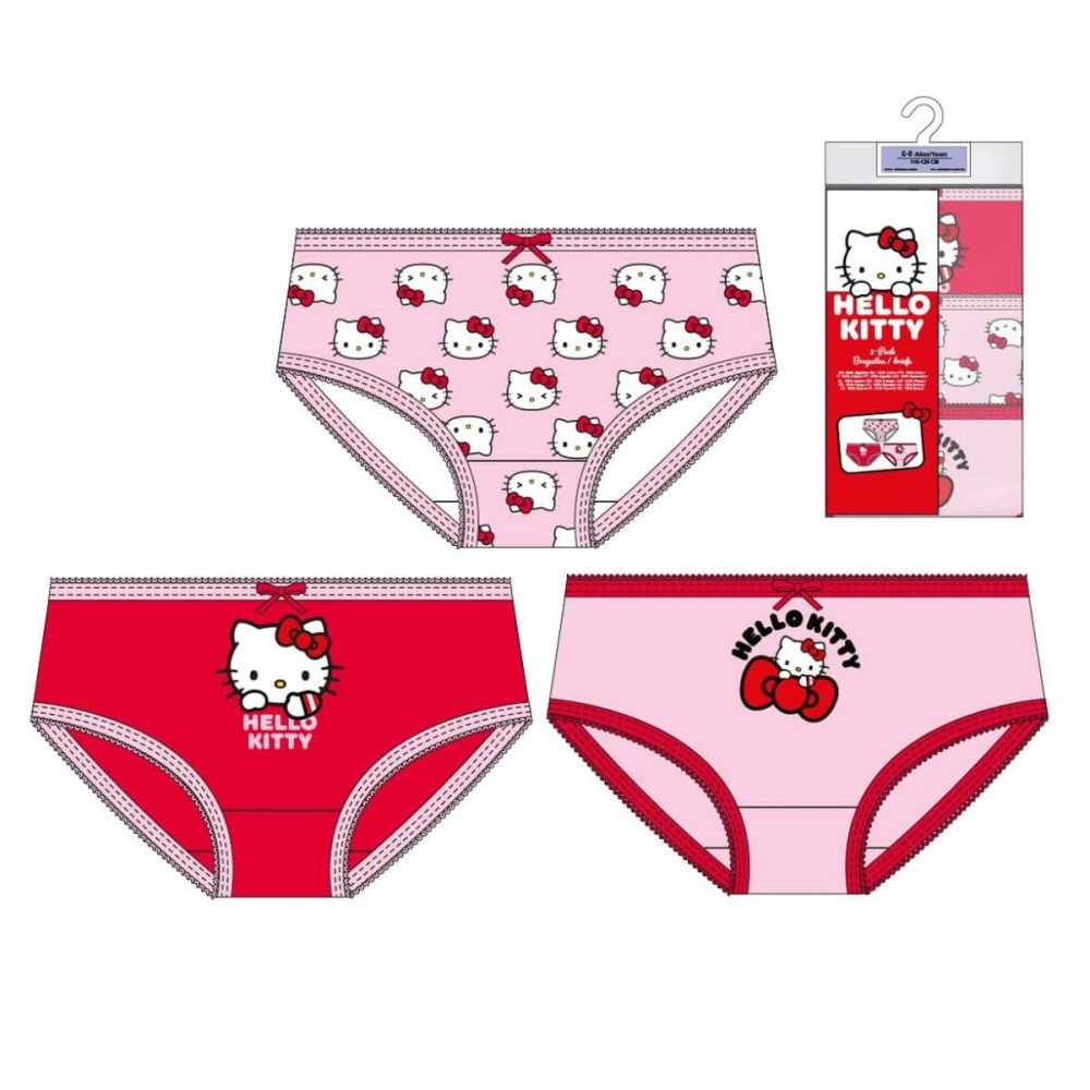 Pack de culottes pour fille Hello Kitty Multicouleur