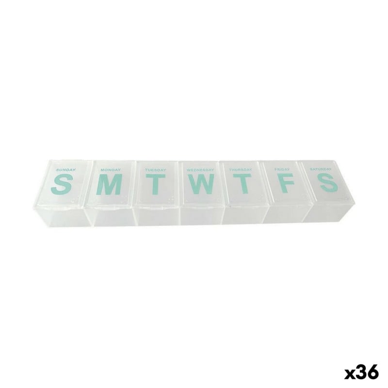 Pillendose Wochenvorrat 22,8 x 4,8 x 2,5 cm  (36 Stück)