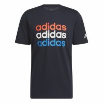 Herren Kurzarm-T-Shirt Adidas Multi Linear Sportswear Graphic (L)