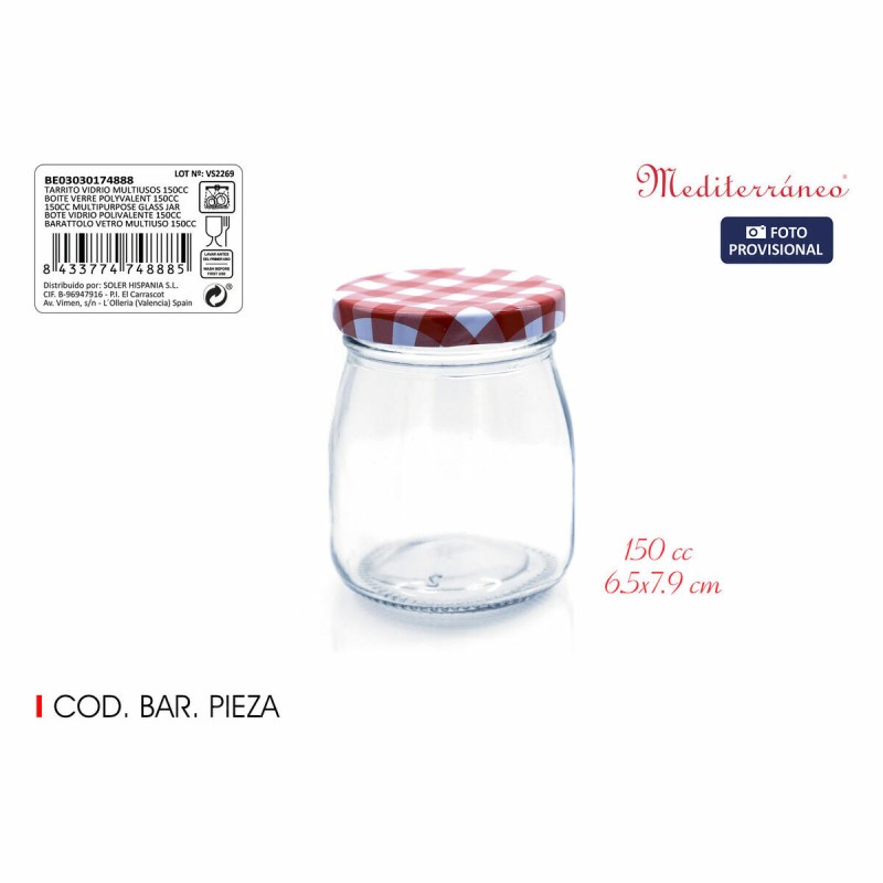 Tin Mediterraneo Glass 150 ml (72 Units)