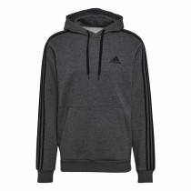 Herren Sweater mit Kapuze Adidas 3 Stripes Hellgrau