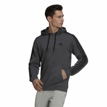 Sweat à capuche homme Adidas 3 Stripes Gris clair