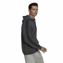 Sweat à capuche homme Adidas 3 Stripes Gris clair