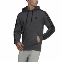 Sweat à capuche homme Adidas 3 Stripes Gris clair