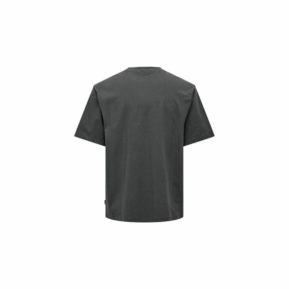 Herren Kurzarm-T-Shirt Only & Sons Onsmickey Rlx Dunkelgrau