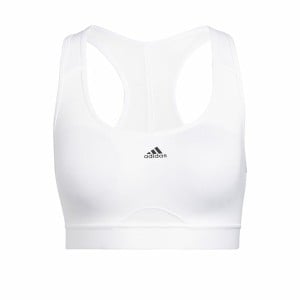 Soutien-gorge de Sport Adidas Pwr Ms Pd Blanc