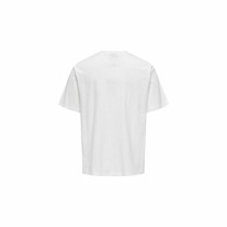 Herren Kurzarm-T-Shirt Only & Sons Mickey Rlx Cloud Dancer Weiß