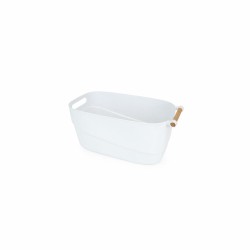 Multi-purpose basket Confortime White Wood Plastic 27 x 14,5 x 12 cm With handles (12 Units)