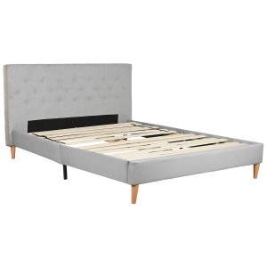 Bett Home ESPRIT Hellgrau 170 X 219 X 104 CM