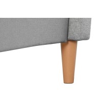 Bett Home ESPRIT Hellgrau 170 X 219 X 104 CM
