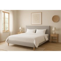 Bett Home ESPRIT Hellgrau 177 X 219 X 108 CM