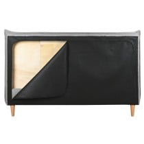 Bett Home ESPRIT Hellgrau 177 X 219 X 108 CM