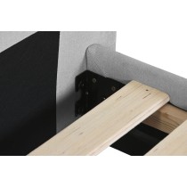Bett Home ESPRIT Hellgrau 170 X 219 X 104 CM