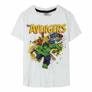 T shirt à manches courtes Enfant Marvel Blanc 14 Ans