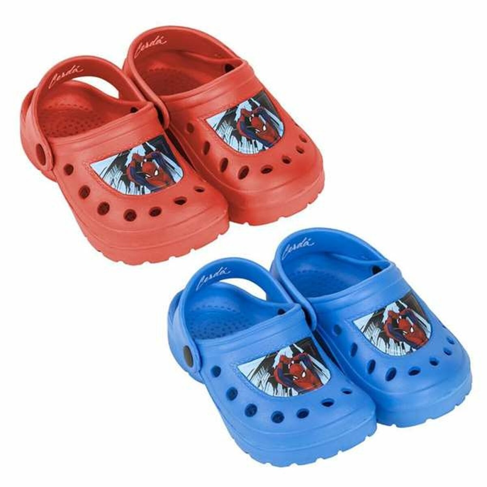 Holzschuhe Spider-Man Rot