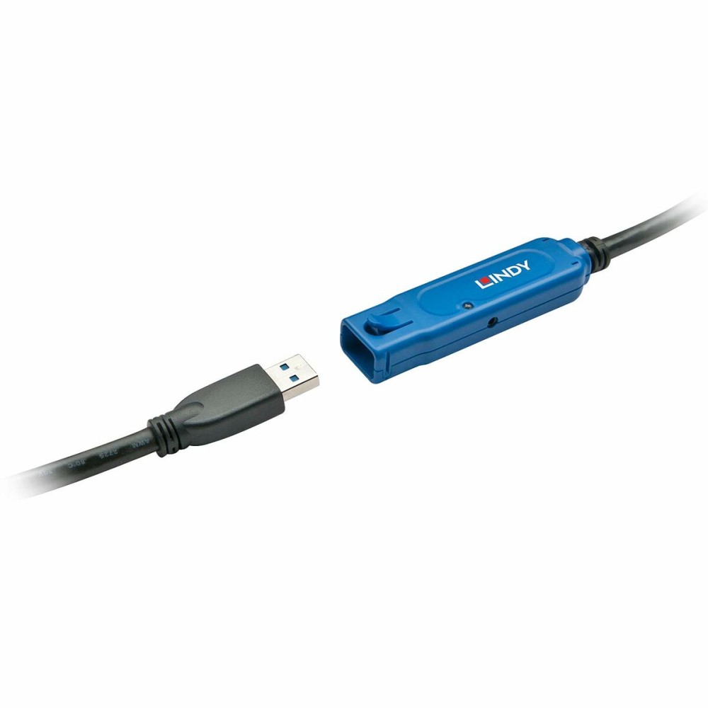 USB-Kabel LINDY 43229 15 m Schwarz (1 Stück)