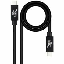 USB-Kabel NANOCABLE 10.01.5002 Schwarz 1,8 m (1 Stück)