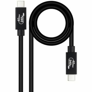 Câble USB NANOCABLE 10.01.5002 Noir 1,8 m (1 Unité)