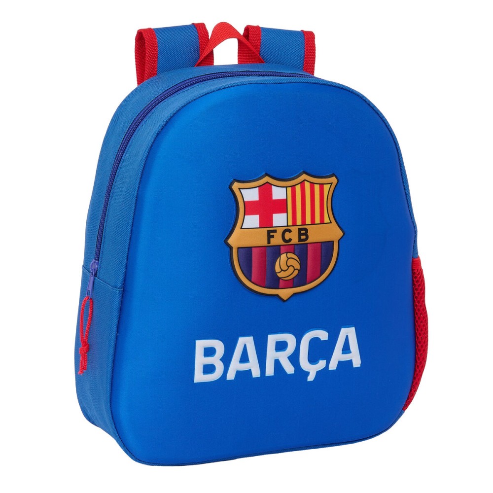 School Bag F.C. Barcelona Navy Blue 27 x 33 x 10 cm