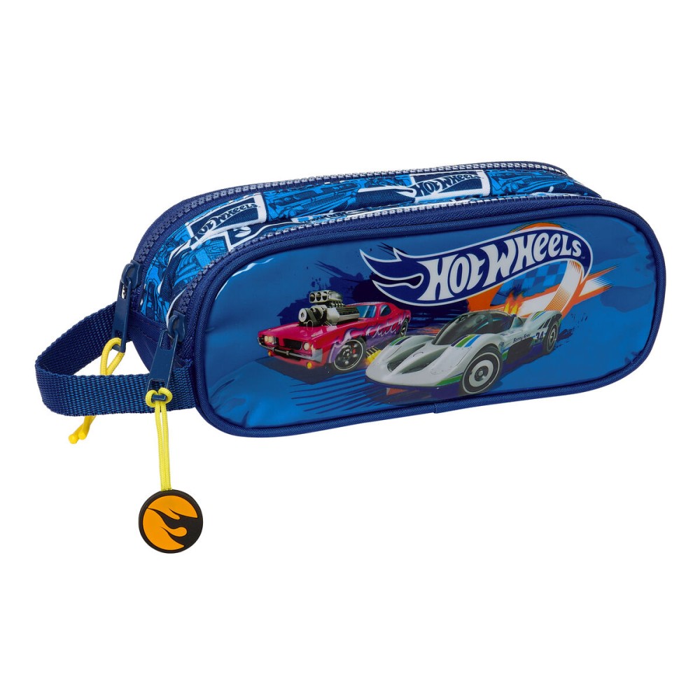 Zweifaches Mehrzweck-Etui Hot Wheels Sonny Marineblau 21 x 8 x 6 cm