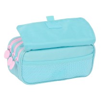 Trousse Fourre-Tout Triple Munich Heaven Bleu ciel 21,5 x 10 x 8 cm