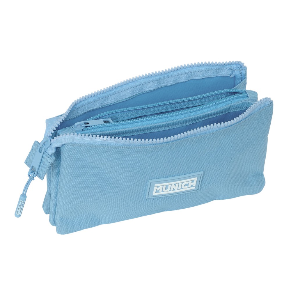 Triple Carry-all Munich Basic Blue 22 x 12 x 3 cm