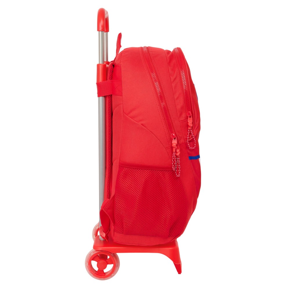 School Rucksack with Wheels Atlético Madrid Red 32 x 44 x 16 cm