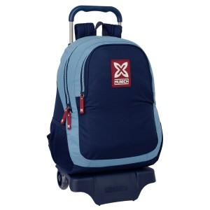 School Rucksack with Wheels Munich Royal Blue 32 x 44 x 16 cm