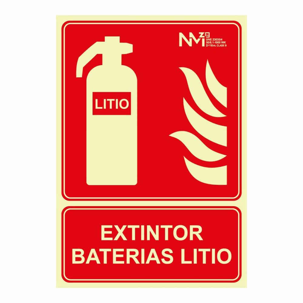 Panneau Normaluz 21 x 30 cm PVC Extincteur d'incendie