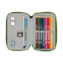 Double Pencil Case Real Betis Balompié Green 12.5 x 19.5 x 4 cm 28 Pieces