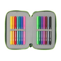 Double Pencil Case Real Betis Balompié Green 12.5 x 19.5 x 4 cm 28 Pieces