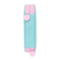 Double Pencil Case Munich Heaven Sky blue 12.5 x 19.5 x 4 cm 28 Pieces