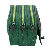 Trousse Fourre-Tout Triple Real Betis Balompié Vert 21,5 x 10 x 8 cm