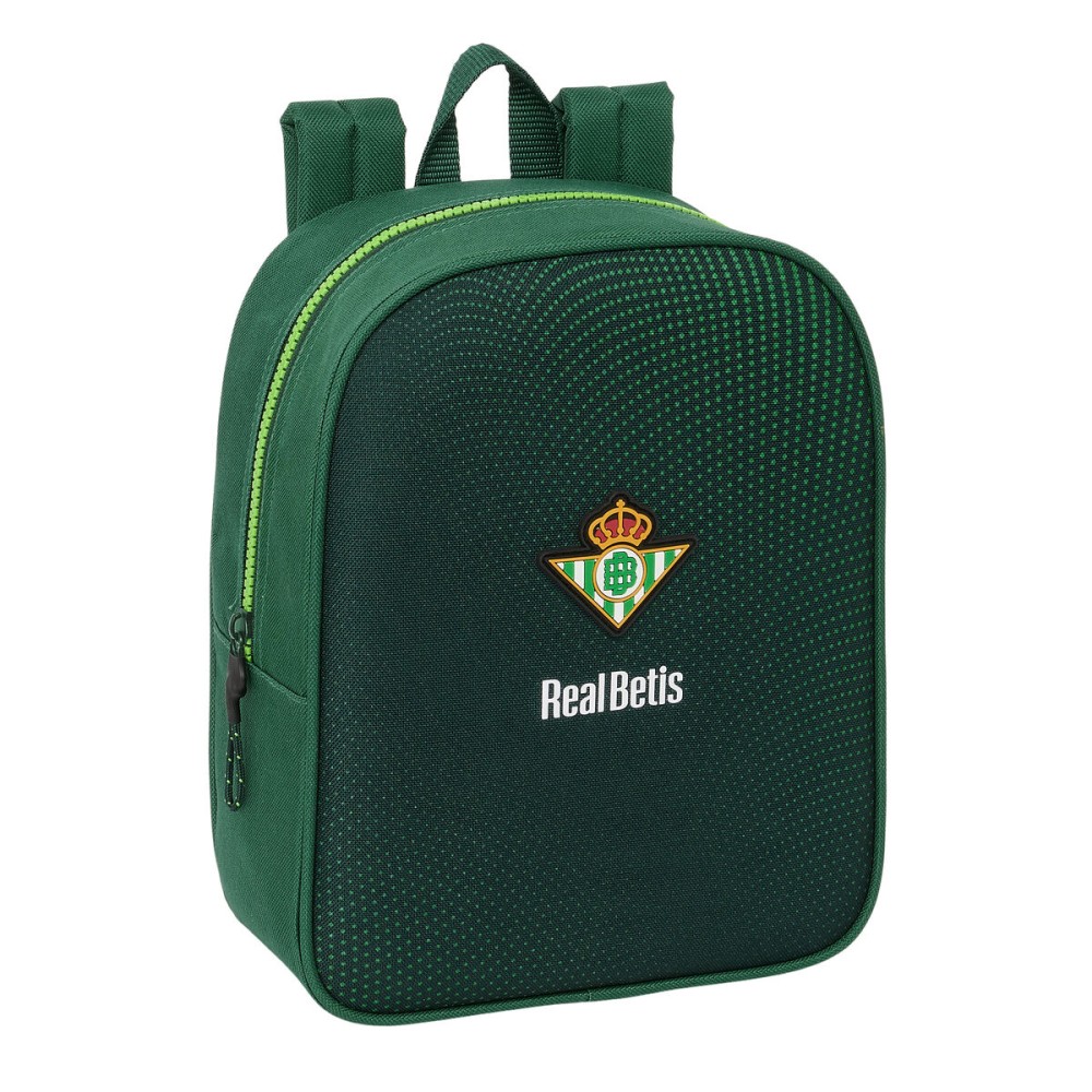 School Rucksack with Wheels Real Betis Balompié Green 22 x 27 x 10 cm