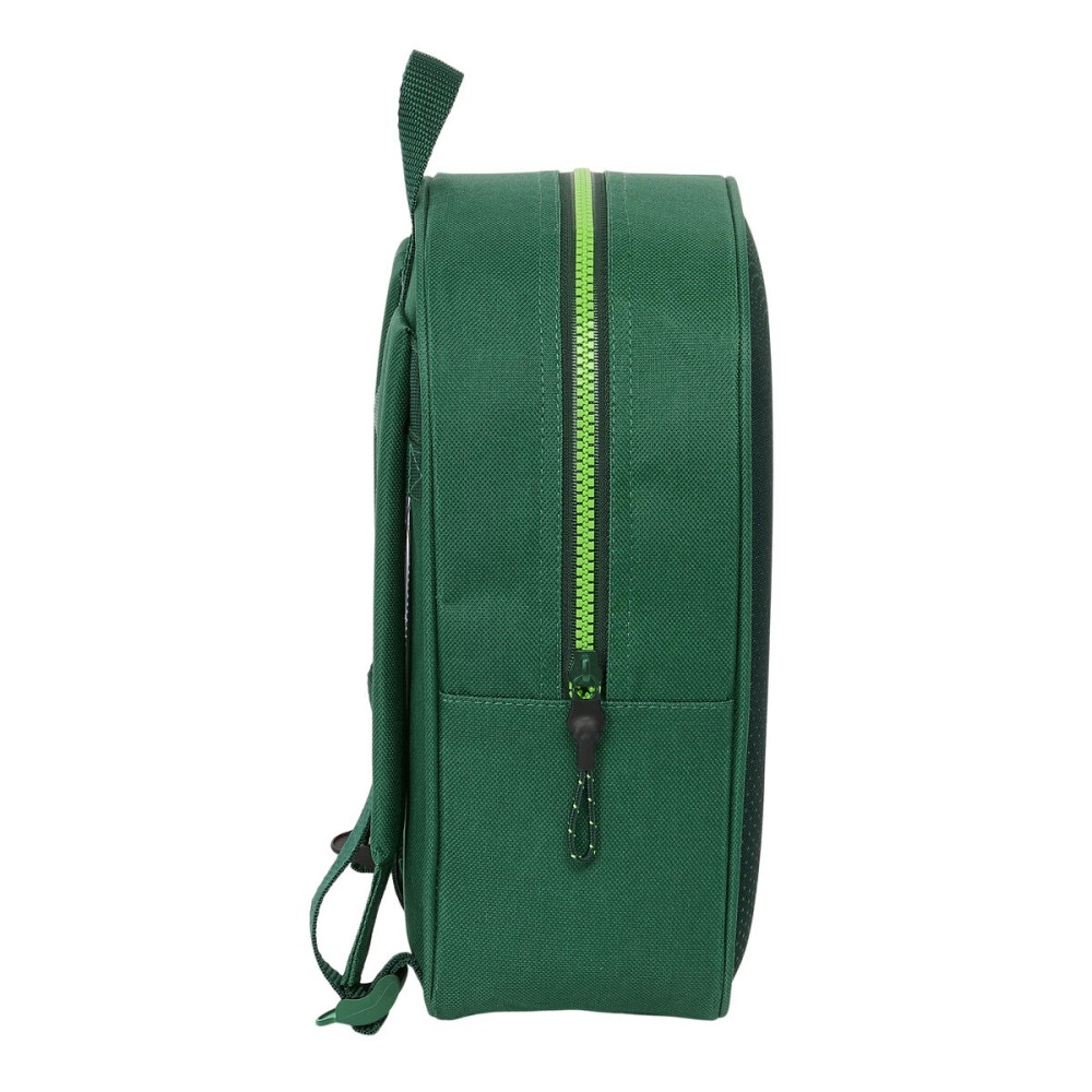 School Rucksack with Wheels Real Betis Balompié Green 22 x 27 x 10 cm