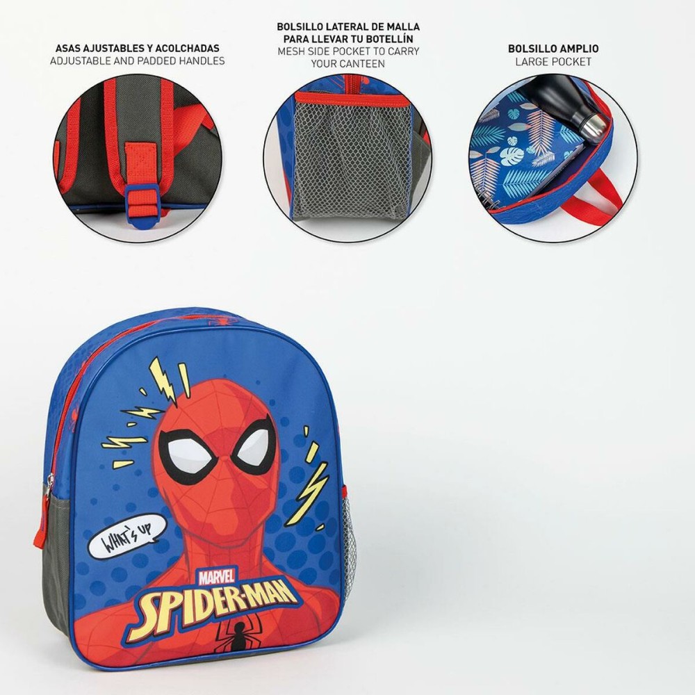 School Bag Spider-Man Blue 8 x 30 x 25 cm