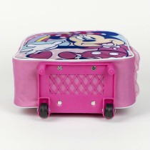 Cartable à roulettes Minnie Mouse Rose 25 x 28 x 10 cm