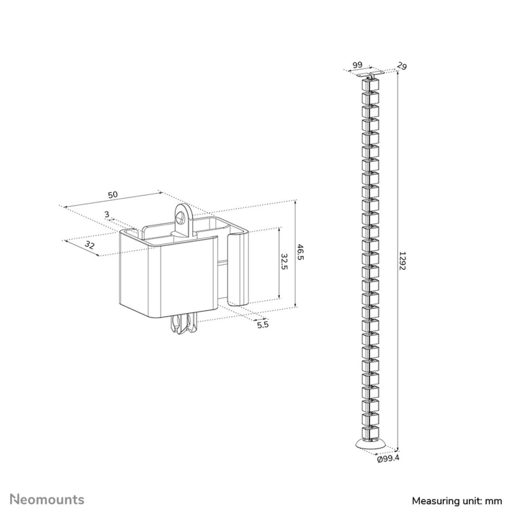 Reparatursatz Neomounts ADS06-130BL