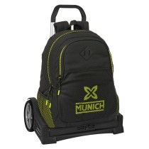 School Rucksack with Wheels Munich Beat Black 32 x 44 x 16 cm