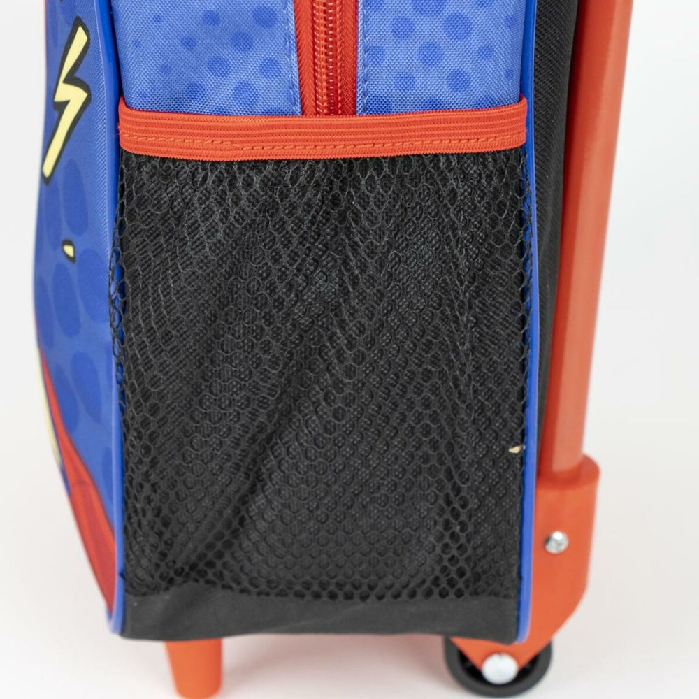 School Rucksack with Wheels Spider-Man Blue 10 x 30 x 25 cm