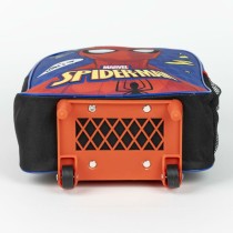 School Rucksack with Wheels Spider-Man Blue 10 x 30 x 25 cm