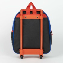 Schulrucksack mit Rädern Spider-Man Blau 10 x 30 x 25 cm